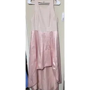 Eliza J Sz 10 Pink Blush High‎ Low Formal Dress Sleeveless Open Back thumbnail 8