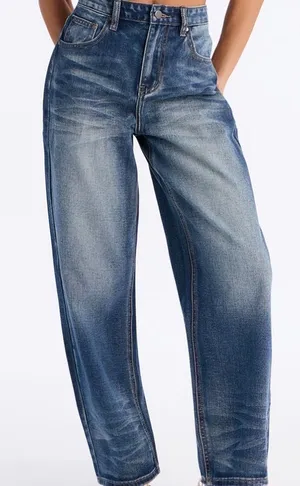 Loose Jeans -Dark wash thumbnail 1
