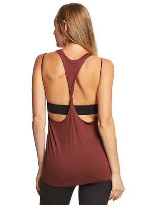 Beyond Yoga Twisted Racerback Tank Size M Red thumbnail 2