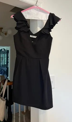 Black Amanda Uprichard Mini Dress thumbnail 1
