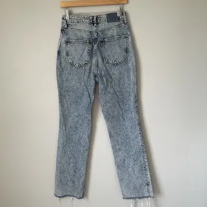 Free People We The Free Straight Leg Denim Jeans Blue Distressed Women's Size 28 thumbnail 2