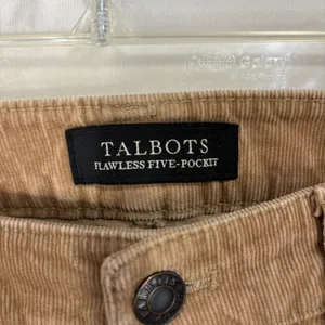 Talbots Heritage Corduroy Pants Womens 10 Tan Straight Curvy‎ Flawless Five-Pocket Camel thumbnail 7