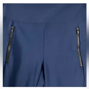 Athleta Stella Tight Leggings Navy Blue Zip Pockets Sz Small Ankle Stretch Pant thumbnail 7