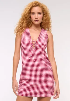 Abercrombie Gingham Mini Dress thumbnail 1