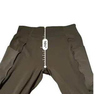 Halara Leggings Womens S‎ Olive Green Ruffle Hem Side Pocket High Rise Yoga Pant thumbnail 8