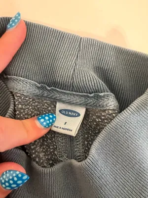 Old Navy Crewneck Blue Sweater Oversized thumbnail 3