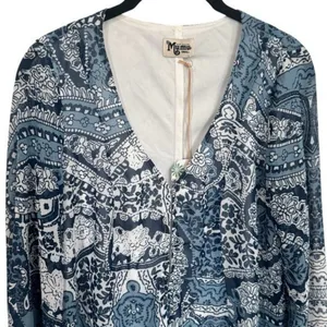NEW Show Me Your MuMu‎ Paisley Long Sleeve Romper Cottagecore Rodeo Festival S thumbnail 5