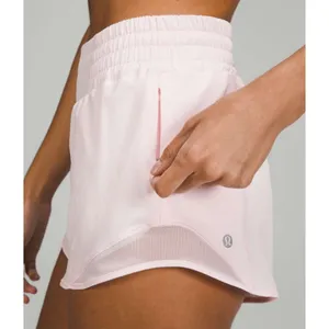Lululemon Hotty Hot High Rise Athletic Shorts Strawberry Milkshake Pink 12 NWT thumbnail 2
