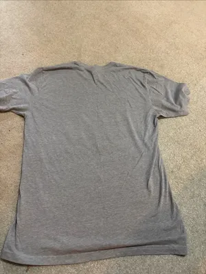 Gildan Gray Tee with 'EAT SLEEP TEACH REPEAT' White Block Text thumbnail 3