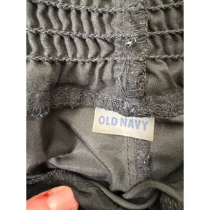 Old Navy Womens Large Board Shorts Black Elastic Waist Linerless Swim Activewear thumbnail 5