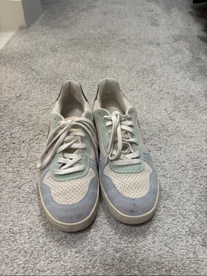 Veja Vert size 9 Low-Top Sneakers in Cream, Pastel Pink, Mint & Light Blue thumbnail 5