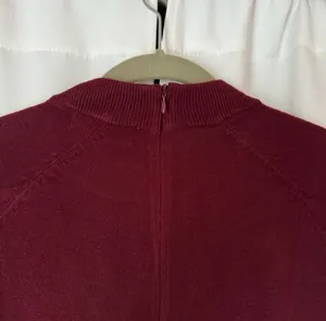 Karen Scott NWOT Dark Red Burgundy Crewneck Long Sleeve Sweater Size Medium thumbnail 4