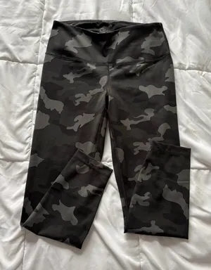 Yogalicious Lux Camo High Waisted Leggings Black Charcoal Camouflage Large thumbnail 1