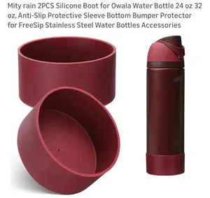 Amazon Silicone Boot for Owala Water Bottle Anti-Slip Protective Sleeve Bottom Bumper thumbnail 2