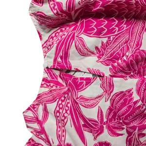 Farm‎ Rio Tropical Woodcut Mini Pink Dress Size: L thumbnail 3