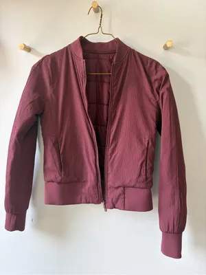 lululemon Non-Stop Reversible Bomber Jacket - Redwood (Merlot) - 4 thumbnail 7