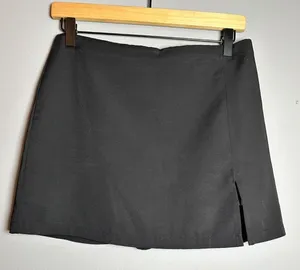 EDIT‎ BY NINE BACK ZIP CLOSURE BLACK MINI SKIRT LINED EUC SIZE M Size M thumbnail 1