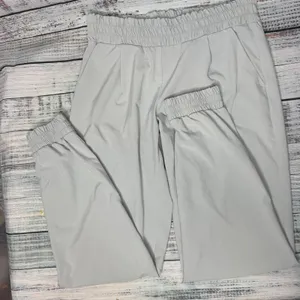 Athleta Thin Joggers Unlined Light Gray 4 thumbnail 1