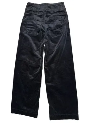 Maeve by Anthropologie The Colette Crop Wide-Leg Corduroy Pants – Size 23 Black thumbnail 3