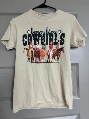Delta Pro Weight Long live cowgirls tee thumbnail 1