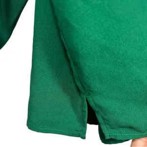 J.Crew Womens Green Keyhole‎ Balloon Sleeve Blouse Top Medium Solid Long Sleeve thumbnail 9