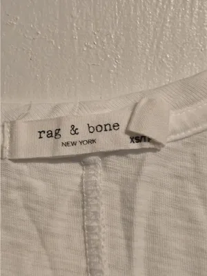 rag & bone White Ribbed High-Neck Tank thumbnail 7