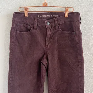American Eagle 90s Straight Ribbed Corduroy Pants Purple Hue Fall Academia 4 thumbnail 3