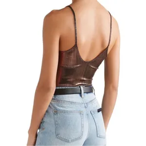 Alix Keen‎ Lame Bodysuit revolve XS bronze thumbnail 5