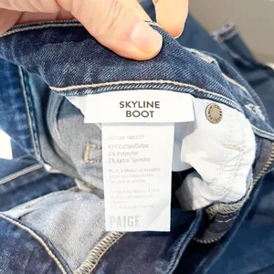 Paige Skyline Mid Rise 5 Pocket Denim Bootcut Jeans Blue 28 / 6 thumbnail 3