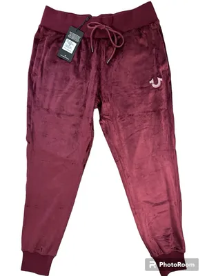 True Religion Velour Mid Rise Jogger thumbnail 1