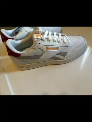 Reebok White Athletic Sneakers with Red and Orange Accents size 11 new thumbnail 4
