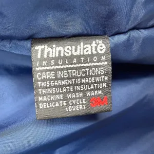 LL BEAN Womens Classic Full Zip Jacket Thinsulate Packable‎ Hood Size S Blue VTG thumbnail 10