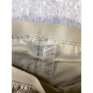 CALIA Court‎ High-Rise Skort Khaki Sand Pleated Mesh Athletic XL WAX15225W thumbnail 2