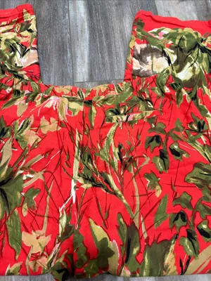 ANTHROPOLOGIE Lilka Doting Deer Red Flannel Sleep Pants Medium thumbnail 8