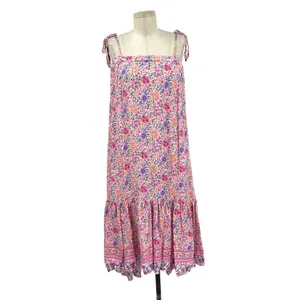 Label Of Love Rosa‎ Pink Floral Midi Dress Size Medium thumbnail 3