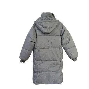 Go.G.G Classic Hooded Long Puffer Jacket Coffee Sz S NWT thumbnail 3