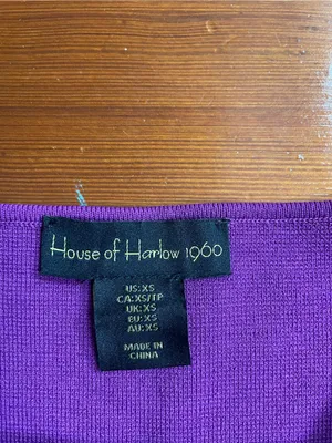 House of Harlow 1960 Sheer Puff Sleeve Chiffon Square Neck Crop Top Sz XS 💚🎀 thumbnail 7