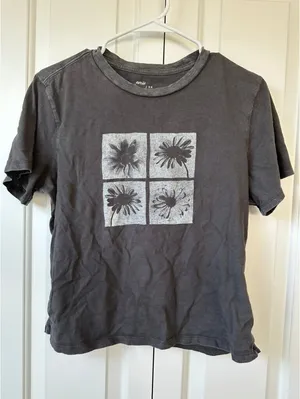 AE Aerie Vintage T-Shirt American Eagle Smoked Gray M thumbnail 3
