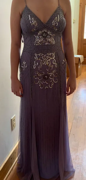 Jump Apparel Purple Prom Dress thumbnail 1