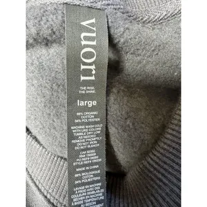 Vuori Restore Cropped Crew Sweatshirt Blue Women's Size Large thumbnail 11