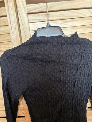 Kirious Black Textured Knit Long Sleeve Top Small thumbnail 2