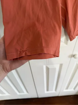 Lululemon Align Short 8" Athletic Bike Short Rusted Coral Size 6 thumbnail 7