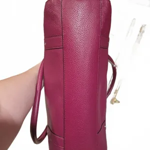 Kate Spade Large Plum Burgundy Leather Nicola Chester Satchel Handbag Purse thumbnail 3