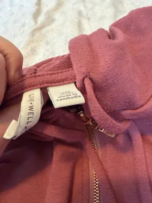 Pink zip up hoodie Size XS thumbnail 5