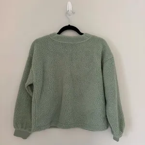 Madewell (RE)sourced Fleece Crop Cardigan Mint Green thumbnail 5