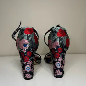 Madden Girl Bella Floral Embroidered Block Heels thumbnail 4