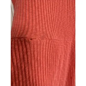 Free People FP Beach Henley‎ Mini Dress Womens Size S Coral Waffle Knit Boho thumbnail 7