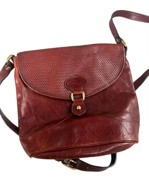 Oroton Vintage Brown Crossbody Bag thumbnail 1