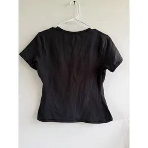 Quince Womens Organic Cotton Stretch Crew Neck Short Sleeve T-Shirt Black Size M thumbnail 3