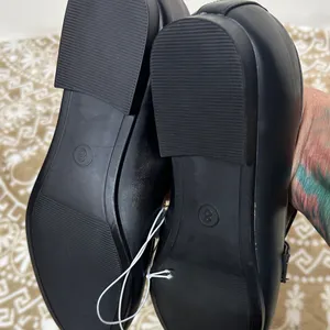 A New Day Black Loafers with Gold Accent thumbnail 4